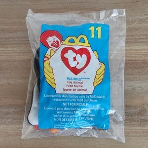 Ty Beanie Baby Waddle The Penguin Vintage Plush From 1998 Sealed